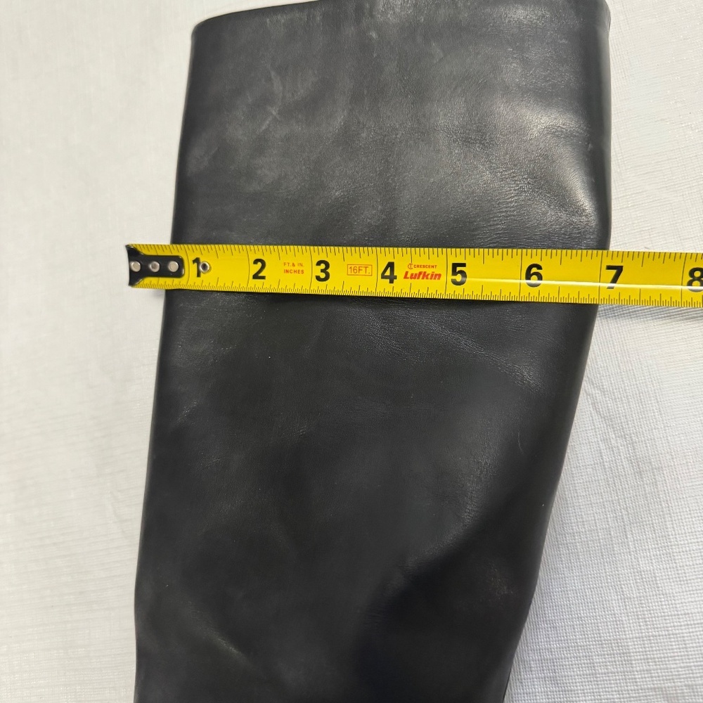 Lands' End Black Leather Heeled Boots - Picture 7 of 9